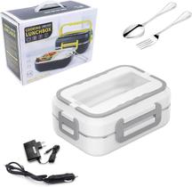 Marmita Eletrica Aquecedor de Alimentos Inox Casa Carro 12V