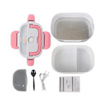 Marmita Elétrica Aquecida 12V 220V Com Plugue EU, Recipiente De Alimentos Com Aquecimento Rápido