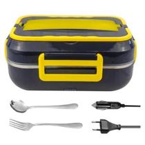 Marmita Eletrica Automatica Com Divisoria 110V Lancheira Portatil Eletric Lunch Box 3 Em 1 Grid Plate