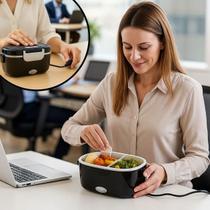 Marmita Elétrica Lancheira Térmica Bivolt Trabalho Preta