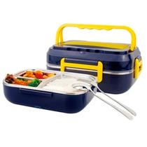 Marmita Elétrica Portátil Bivolt 110v/220v e 12v Carro Casa com Repartições Marmita Elétrica Portátil Bivolt 110v/220v e 12v Carro Casa com Repartições