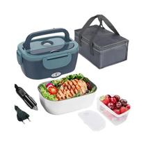 Marmita Elétrica Portátil De Aço Inoxidável Com Bandeja Para Refeições E Conjunto De Recipientes Marmita Elétrica Portátil De Aço Inoxidável Com Bandeja Para Refeições E Conjunto De Recipientes