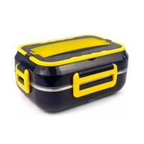 Marmita Elétrica Térmica 12v E 110v 220v Carro Bivolt Amarela