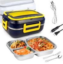 Marmita Elétrica Térmica Casa 110v 220v e carregamento no Carro 12v 24v Bivolt - Envio no mesmo dia - Lunch Box