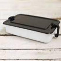 Marmita Esmaltada Retangular Branca - Ewel Marmita Esmaltada Retangular Branca - Ewel