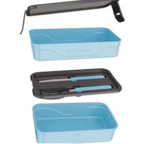 Marmita Fit Califórnia Unitermi com Talheres e Divisórias 1,3L BPA Free - 71342 Marmita Fit Califórnia Unitermi com Talheres e Divisórias 1,3L BPA Free - 71342