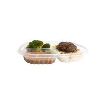 Marmita Fitness 750ml 3 Divisórias Freezer Microondas 50und