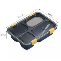 Marmita Hermética Bento Box Com Divisórias 1250ml - B1174-B