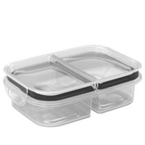 Marmita hermética Trava Mais com 2 divisórias Plasutil ref. 17787