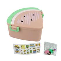 Marmita Infantil 3 Pçs com Adesivos Melancia Color