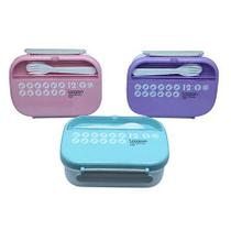 Marmita / Lancheira Fofa Laxson com 2 Talheres - BPA FREE - 1377