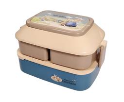 Marmita Lancheira Infantil 3 Compartimentos Com Talheres Debi Rabbit FH9-085