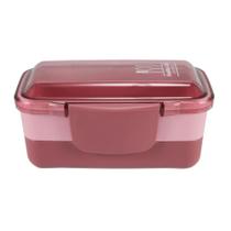 Marmita Lancheira Pote - Rosa - vai ao Micro-ondas de 2 Andares 950ml - Jacki Design Marmita Lancheira Pote - Rosa - vai ao Micro-ondas de 2 Andares 950ml - Jacki Design
