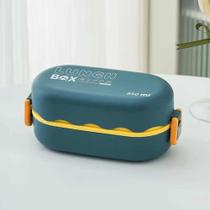 Marmita / Lunch box modelo Japonês Bento - Para adultos e crianças - Azul - 850 ml Marmita / Lunch box modelo Japonês Bento - Para adultos e crianças - Azul - 850 ml