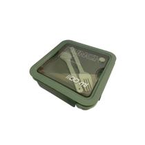 Marmita Lunch Box Plástico Divisória Talher - Verde