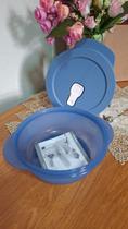 MARMITA MINI CRISTALWAVE GERAÇÃO ll 560 ML AZUL DE MICROONDAS DA TUPPERWARE