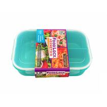 Marmita Plástica Hermética c/Trava E Divisória 1L Retangular Marmita Plástica Hermética c/Trava E Divisória 1L Retangular