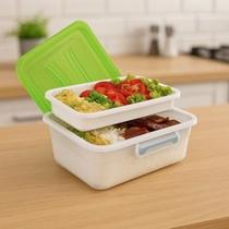 Marmita Plastico Ideal para Refeições,de Alta qualidade e Moderna Compacta e Prática