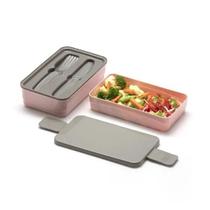 Marmita Prática com Divisórias e Talheres Reutilizáveis BPA Free - 898 Marmita Prática com Divisórias e Talheres Reutilizáveis BPA Free - 898