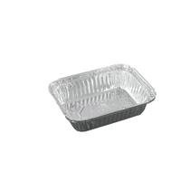 Marmita retangular em alumínio descartável e tampa papelão cjd6 500ml com 10 unidades wyda