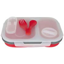 Marmita Retrátil Retangular com Talher Marmita Retrátil Retangular com Talher