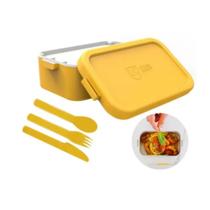 Marmita Simples Bento Box Com Colher E Garfo Ug Anodilar