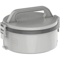 Marmita Térmica 1,5L Sem Divisória Cinza Tekcor Soprano