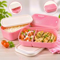 Marmita térmica com divisória trabalho fitness Bento Box 2em1 Marmita térmica com divisória trabalho fitness Bento Box 2em1