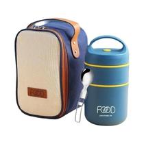 Marmita Térmica De Aço Inoxidável Isolada Com Copo Para Sopa Para Estudantes, Caixa Bento Aquecedora