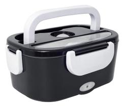 Marmita Térmica Eletrica Inox Portátil P/trabalho Carro 1,5l Cor Preto 40w