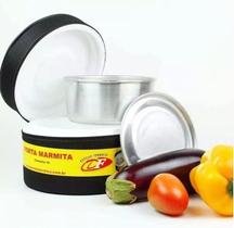 Marmita Térmica Em Alumínio Com Isopor E Capa Removivel