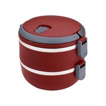 Marmita Termica Hermética Aço Inox 1.4L Dupla 2 Em 1 C/ Alça