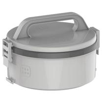 Marmita Térmica Plástica 2 Divisórias 1,5L Termoprato Tekcor Cinza Soprano Marmita Térmica Plástica 2 Divisórias 1,5L Termoprato Tekcor Cinza Soprano
