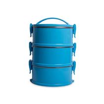 Marmita Termoprática Azul Claro Conjunto 3 Unidades
