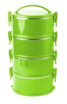Marmita termoprática verde citra conjunto 4 unidades