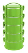 Marmita termoprática verde citra conjunto 5 unidades