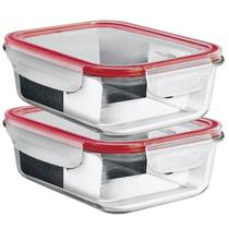 Marmita Vidro Potes Retangular Hermético Kit 2x 1500ml Marmita Vidro Potes Retangular Hermético Kit 2x 1500ml