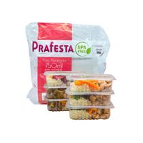 Marmitas Reutilizaveis Pote Retangular 750ml Com Tampa 48und