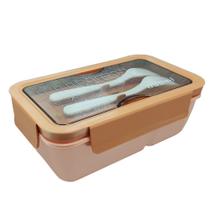 Marmiteira Lunch Box C/ Colher E Garfo Divisória 850ml