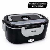 Marmiteira Marmita Elétrica Térmica de Alimento Bivolt Preta 1,5 Litro Aquecimento Rápido Portátil Marmiteira Marmita Elétrica Térmica de Alimento Bivolt Preta 1,5 Litro Aquecimento Rápido Portátil
