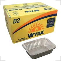 Marmitex Alumínio D2 Wyda 1.000Ml Retang. Com Tampa Cx100Un Marmitex Alumínio D2 Wyda 1.000Ml Retang. Com Tampa Cx100Un