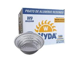 Marmitex Aluminio N9 Fechamento Maquina 1200ml C/100 Wyda