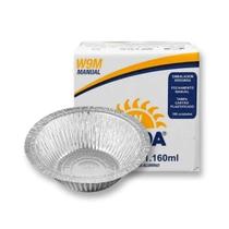 Marmitex aluminio rededonda para maquina m9 1.160ml c/100
