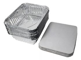 Marmitex Aluminio Retangular 220ml