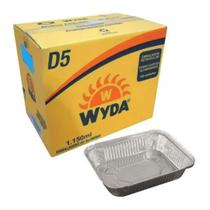 Marmitex bandeja aluminio retangular 1150ml d-5 c/100 wyda Marmitex bandeja aluminio retangular 1150ml d-5 c/100 wyda