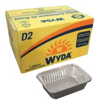 Marmitex/Bandeja De Alumínio Retangular D2 1000ml - 100 Unidades