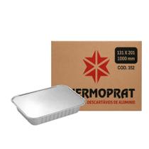 Marmitex De Alumínio 1000ml Caixa com 100 Unidades Thermoprat Marmitex De Alumínio 1000ml Caixa com 100 Unidades Thermoprat