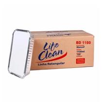 Marmitex de Alumínio 1150ml com Tampa 100un Life Clean
