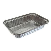 Marmitex de Alumínio com Capacidade de 1000ml com Tampa de Cartão Aluminizado com 10 Unidades Thermoprat