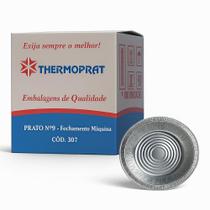 Marmitex de Alumínio nº9 com Tampa - 1,120ml Caixa com 100un Thermoprat